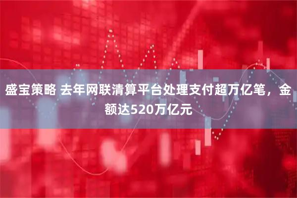 盛宝策略 去年网联清算平台处理支付超万亿笔，金额达520万亿元