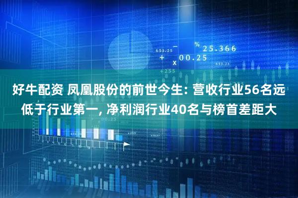 好牛配资 凤凰股份的前世今生: 营收行业56名远低于行业第一, 净利润行业40名与榜首差距大